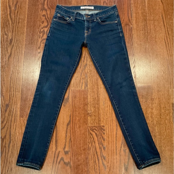 J Brand 910 Low Rise Ankle Skinny Jeans Ink 25P EUC - Picture 2 of 16